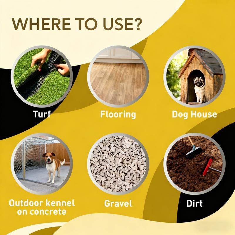 16oz Concentrated Kennel Odor Eliminator Powerful Non-Enzymatic Formula Fresh Apricot Scent Long-Lasting Pet Deodorizer for Kennels Floors Home Cleaning