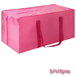 PrimPick Pink Extra Large Moving Bags: Your Ultimate Moving & Storage Solution, Room Storage Organizer Waterproof Space Saver Bags