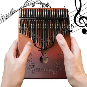 21-Key Kalimba Thumb Piano, Portable Mbira Finger Piano Musical Instrument with 21-Key Layout for Beginners, Ideal Gift for Holidays, Birthdays, Christmas (Creates Beautiful Melodies)