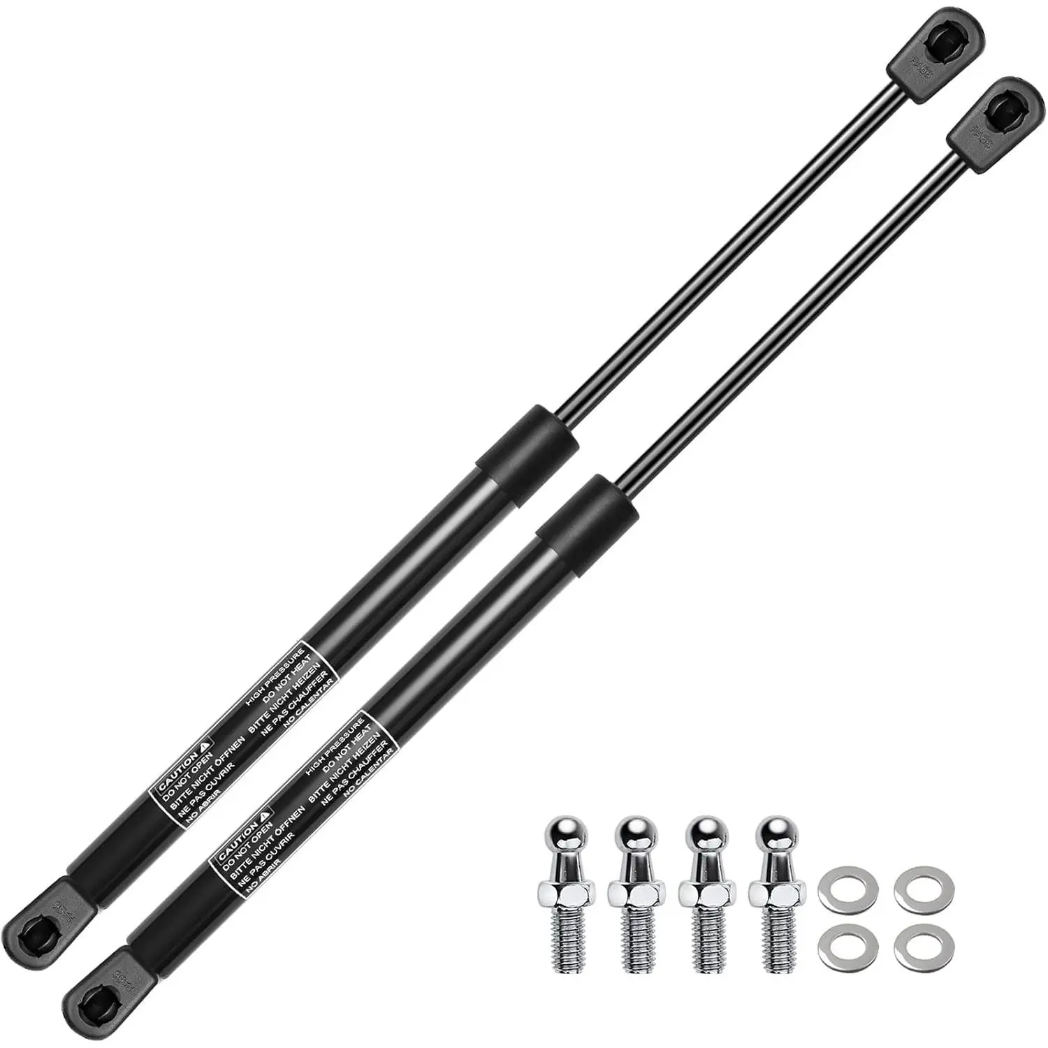 A-Premium 17 inch 40lb/178N Gas Struts Shocks Spring 17.13" Lift Support | for Leer Camper Shell Truck Topper Cap Canopy Door Window RV Storage Bed Tonneau Cover Toolbox Cabinets Floor, Set of 2