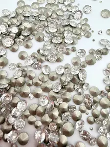 Cubic Zirconia Foiled Pointed Back Rhinestones Mix for Nail Art & DIY