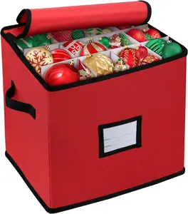 BINSUNS Christmas Ornament Storage Box, Christmas Storage Containers Organizer