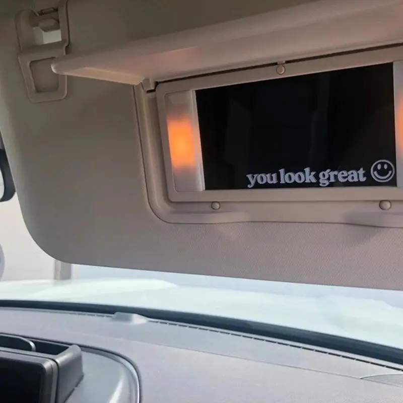 You look great Rearview Mirror Sticker Decal - Personalized Expression for Mirrors, Laptops & More Waterproof Vinyl vehicle decoration car decal