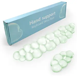 Keyboard and Mouse Wrist Rest, Cute Wrist and Arm Support for Typing Pain Relief, Suitable for Office Computer Laptop Gaming (Green)