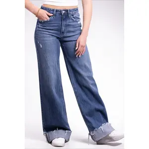The Naomi from Vervet Super High-Rise Relaxed Fit Wide Leg Denim