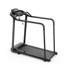SAYGOGO Motorized Folding Walking Treadmill for Seniors, Fully Collapsible Compact Fold Model with Dual Handlebars, Large LED Display, Effortless Lifting Transport Wheels, Easy-Store Home Fitness Walking Pad, Fully Collapsible Treadmills, Compact Fold Tre