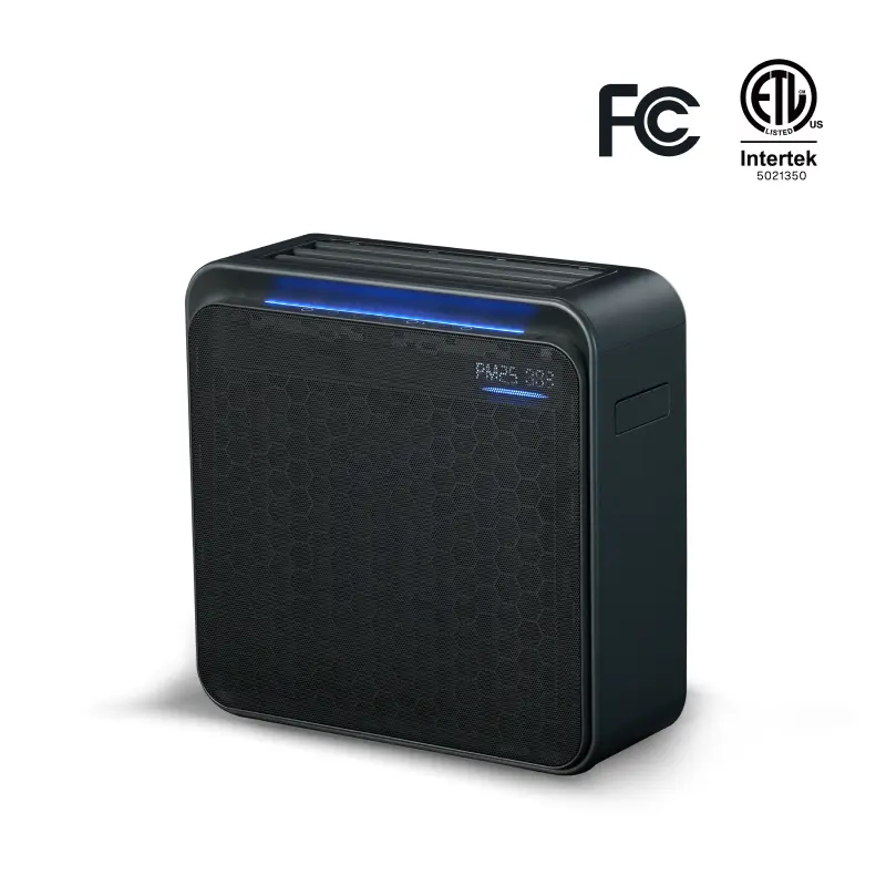 FLEXISPOT FlowElite Air Purifier Y4 with Permanent Electrostatic Filter – HEPA & Odor Removal, Large Room Air Cleaner for Allergies, Pets, Smoke, Cooking Smell, 2231 ft² Coverage, Washable Filter, Sleep Mode, Timer