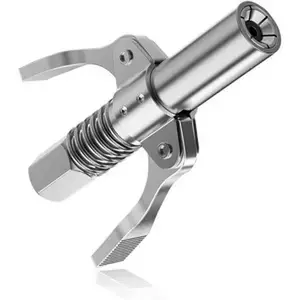 Coupler, Double Handles Quick Lock Release Tip with 6 Thickened Jaws, 12000 PSI High Fittings Compatible with All (1 PC)