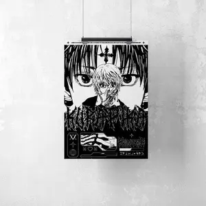 Hunter X Hunter Kurapika Print Poster – Japanese Manga Poster Anime Poster Yoshihiro Togashi Hunter Wall Art Wall Decor
