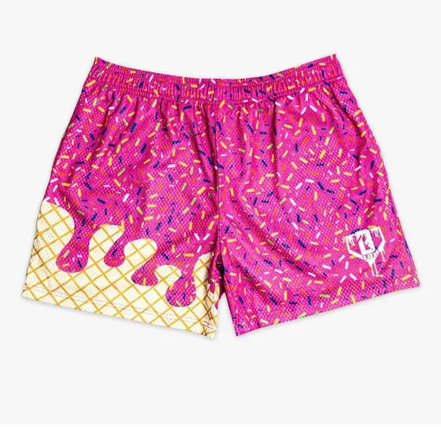 Baseball Lifestyle 101 Ice Cream COLLECTION Shorts | Premium Mesh Sports Shorts for Youth & Adults | Ultra-Light, Breathable & Comfortable Activewear for Summer and Everyday Performance | Cool Gift for Him & Boys, Women | Fast Shipping #BaseballShorts