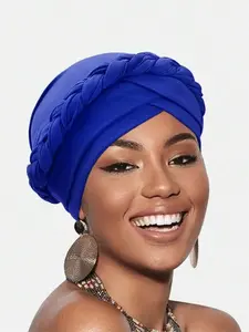 Women's Handmade African Style Headscarf Hair Accessory, Elegant Vintage Knitted Design, Fashionable and Practical, Suitable for Daily Wear, Scarf Head Wrap