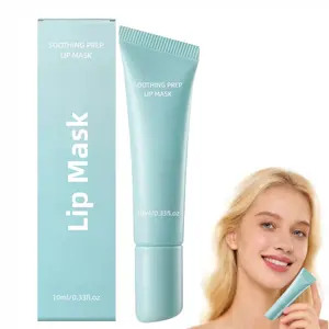 Cooling Peel-Off Lip Mask, Soothing Prep Lip Mask, Jelly tip for Hygienic & Easy Application, Daily Lip Care,Lightweight Lip Mask, Lasting Moisture and Deep Nourishment, Lip Care, Light and Non-Sticky, 10ml/0.33 fl.oz