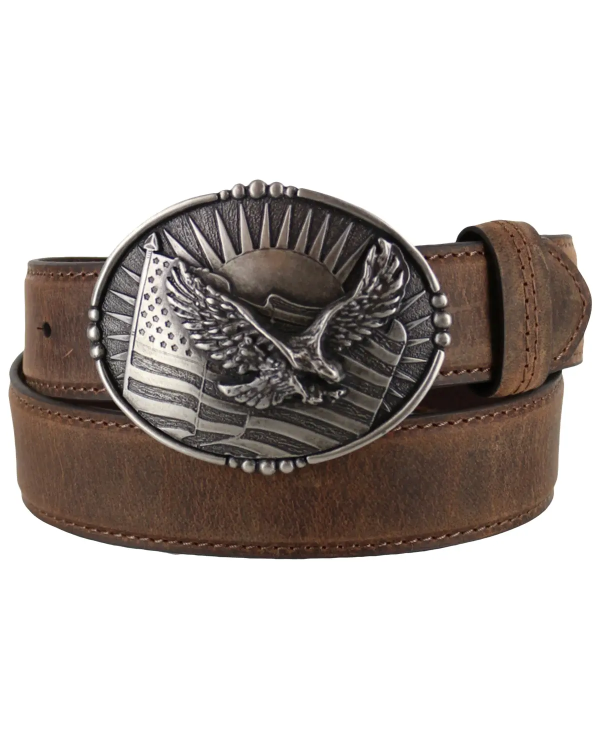 Cody James Men's Men'S Patriotic Eagle Leather Belt - Blt217-26