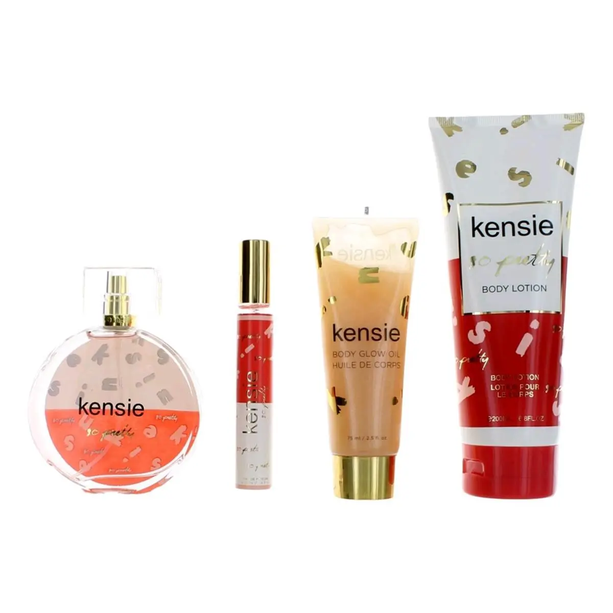 212 MAIN Kensie So Pretty Scented 4-Piece Women's Cosmetic Gift Set - Fragrance, Aroma Lotion, Body Care (Ideal Gift Sets for Women)