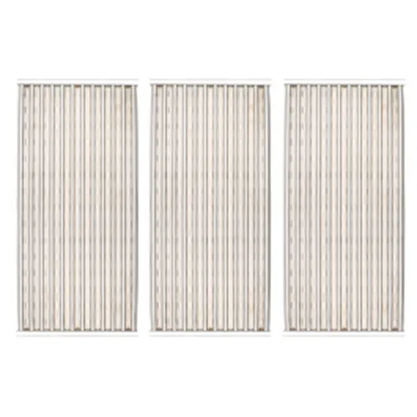 Stamped Stainless Steel Cooking Grate Set for Gas Grills