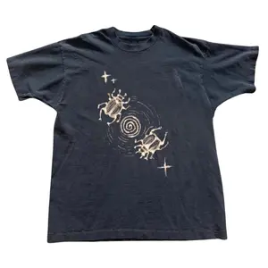 The Cosmic Bug Graphic T-Shirt, Beetle Spiral Tee, Starry Insect Shirt, Gift for Men, Gift for Women, Crew Neck T-shirt, Trending T-shirt
