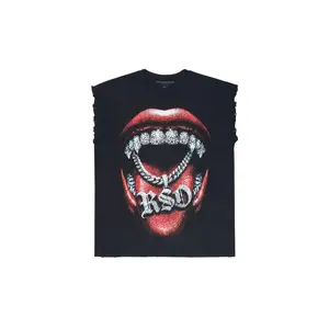 Noctis Black Cut off Tee
