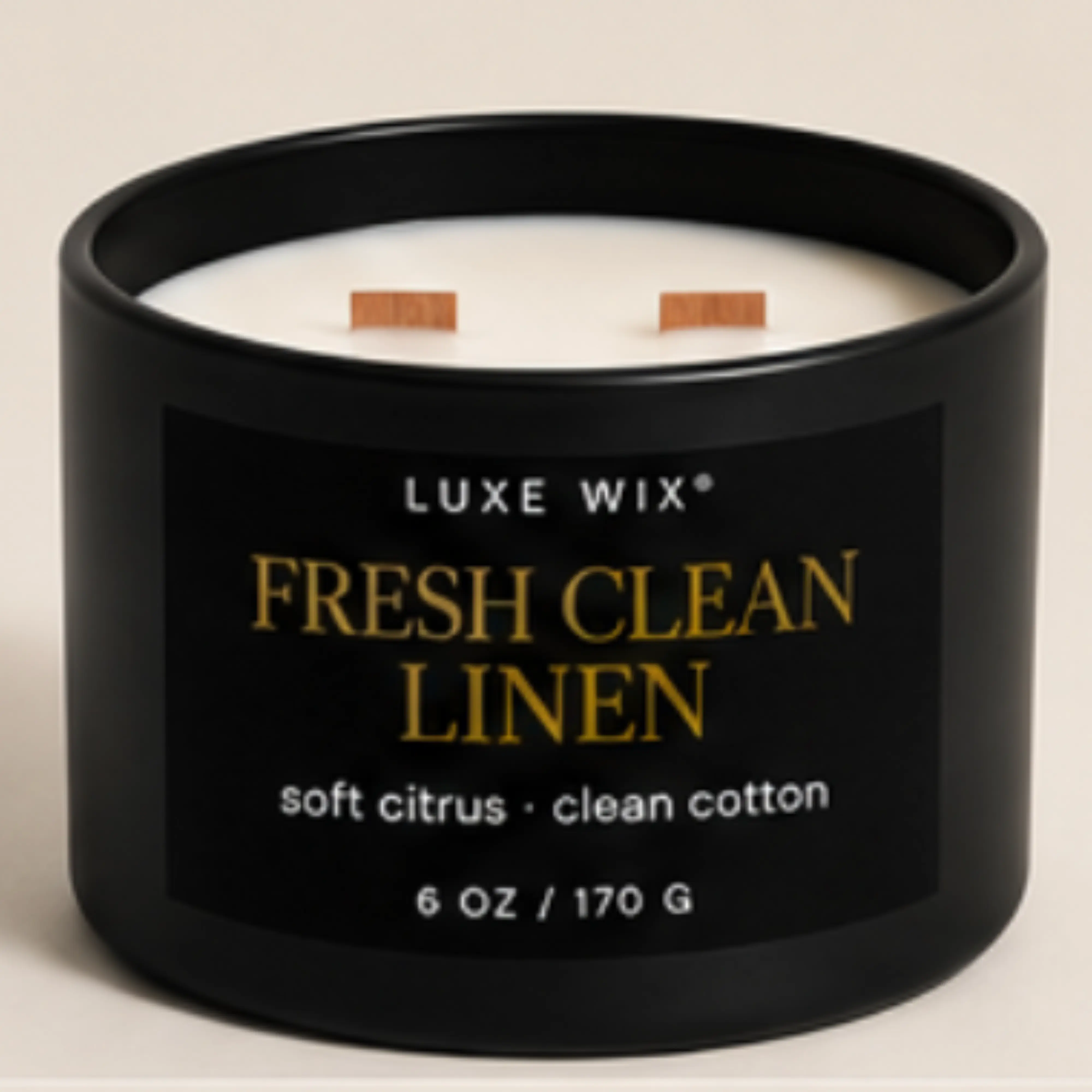 Wooden Wick Coconut Wax Candle - Coconut Fragrance Signature Scent, Home Decoration, Light Up Your Space Living Area Accent (Home Supplies)