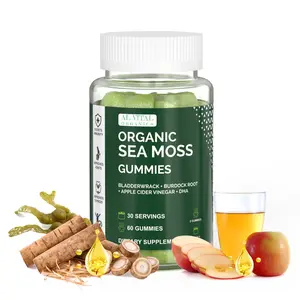 Al Vital Organics Sea Moss Gummies | Organic Natural Superfood | Essential Vitamins & Minerals | US-Made Dietary Supplement | 60 Gummies