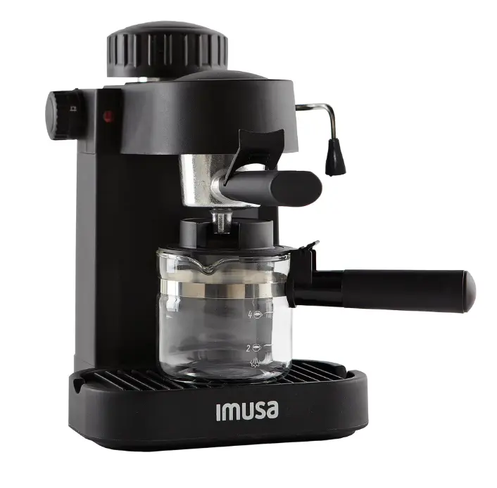 IMUSA 4cup Electric Espresso Cappuccino Maker, Black