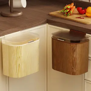2026 New Wall-Mounted Trash Can with Pop-Up Lid, Large Capacity, Slim for Kitchen, Living Room & Bathroom, Narrow Space Garbage Bin with Lid