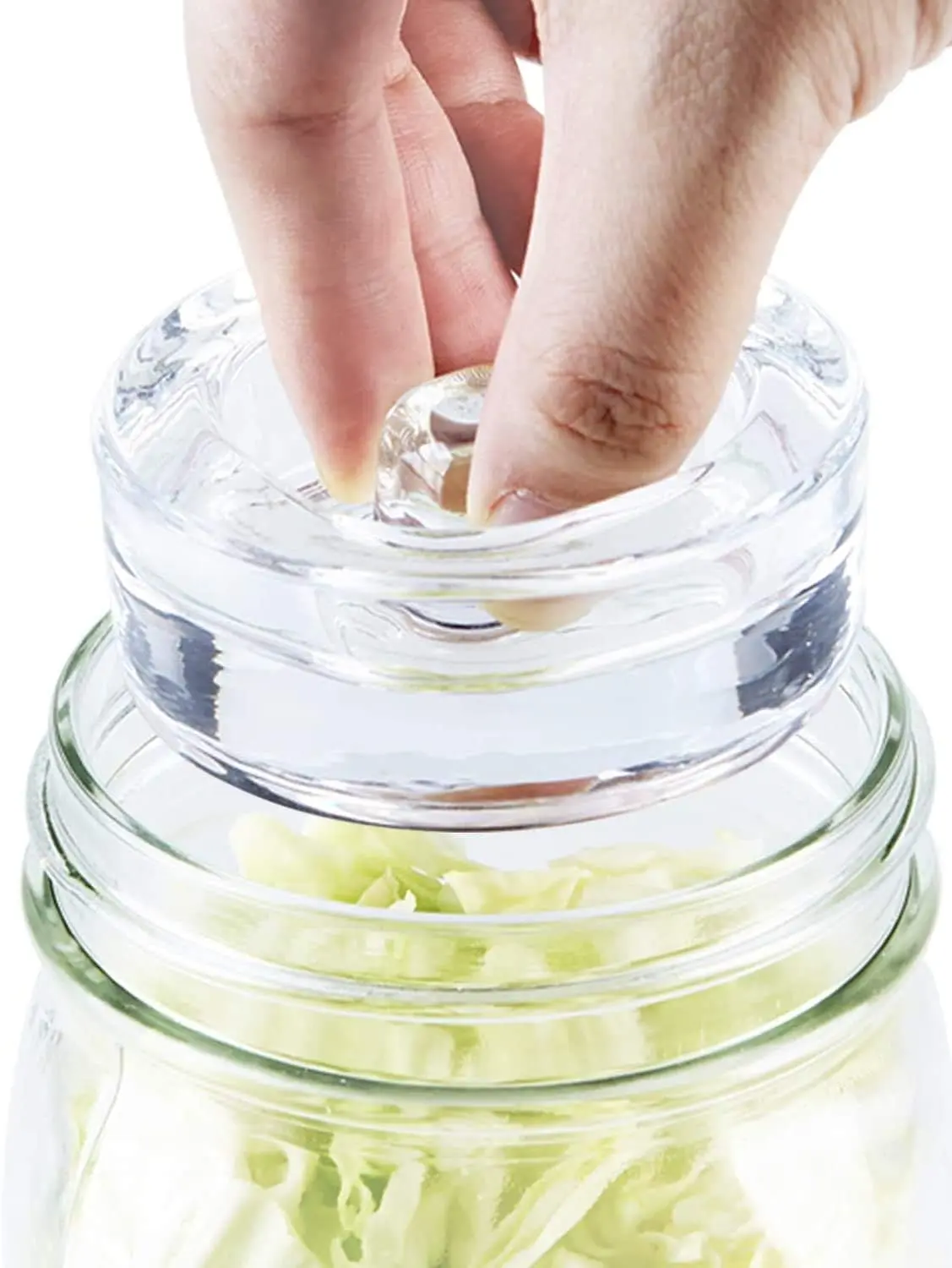 Soligt 4-Pack Glass Fermentation Weights with Easy Grip Handle, Fermenting weights for Wide Mouth Mason Jars, Fermentation Glass Weight, Containers Kitchen, Canister Utensils, Kitchen Utensils #DealsForYouDays