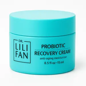 Dr Lili Fan Probiotic Recovery Cream: Vegan Probiotic, Anti-Aging Face Cream for Skin Renewal. Boosts Skin's Collagen and Targets Wrinkles. Prevents Acne. 0.5 fl oz