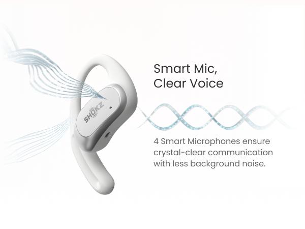 Shokz OpenFit Air - Open-Ear Headphones, True Wireless Earbuds, Water Resistant, Comfortable, Secure Earhooks for Daily Use