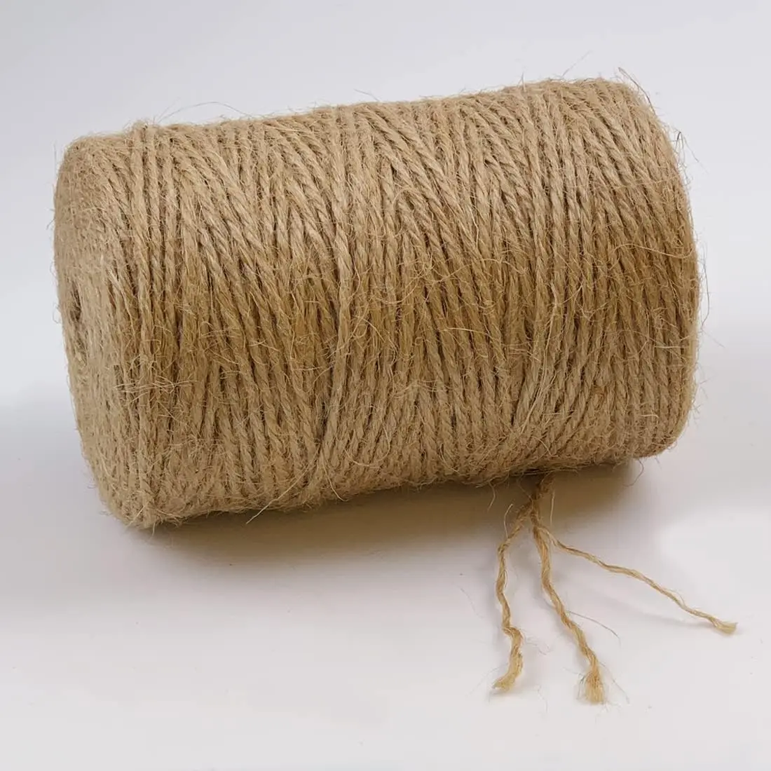 2mm x 600ft Brown Jute Twine String for Crafts, Gift Wrapping, Gardening, Macrame, Crochet, Knitting & Packing