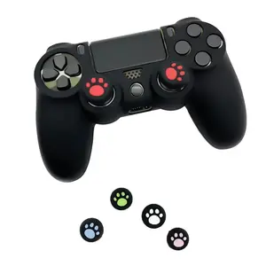 2pcs Silicone Analog Controller Thumb Stick Joystick Grips Cap for Switch NS/Switch Lite Controller ThumbStick Cute Cat Paw Claw
