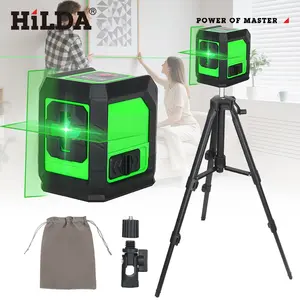 Green Laser Level With Tripod, Self-Leveling Green Horizontal And Vertical Cross Line Laser
