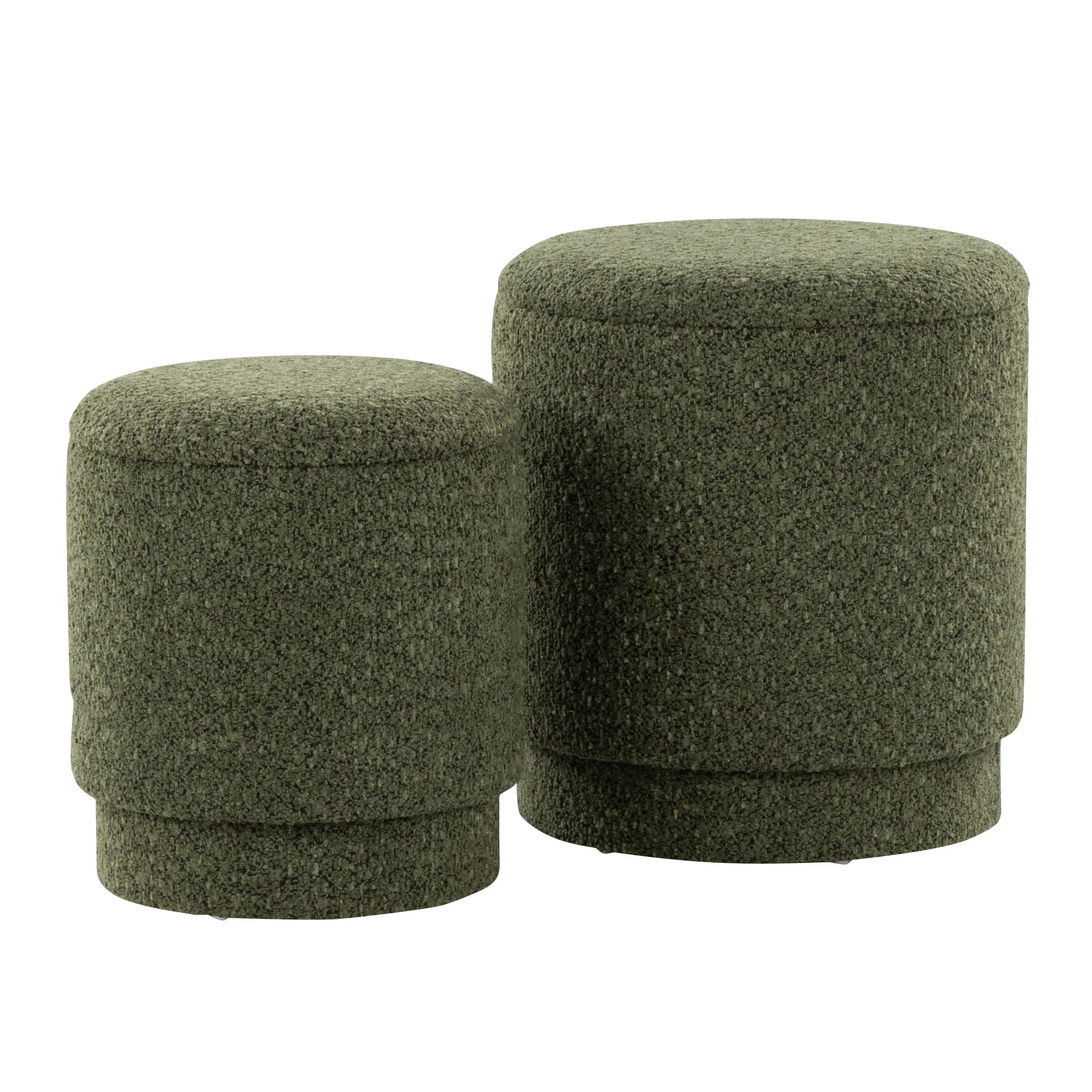 Dark Green Fabric Ottoman Set – Multiple Options