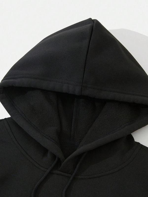 Men's Stylish Calvin Graphic Tracksuit, Casual Sweatsuits: Black Hoodie and Jogger Set with Gold Logo Print, Perfect for Urban Streetwear and Casual Daily Outfits