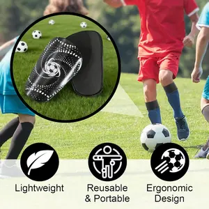 Football Training Insole, Rotating Football Pattern, Thickened Bottom, Secure Fit for Shin, Comfortable Wear, Ideal for Sports Practice