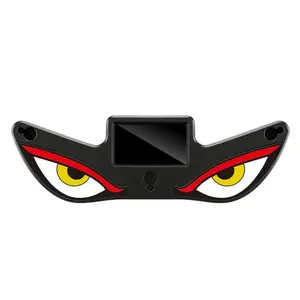 1 Piece Solar Devil Eye Atmosphere Light Car Rear Window Decorative Lamp  Triangular LED Warning Light LED Lights Car