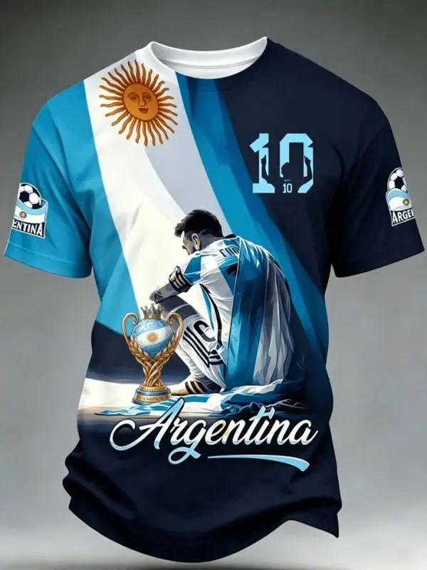 Football Champion WC T-Shirt Hoodie Sweatshirt HG Argentina Soccer