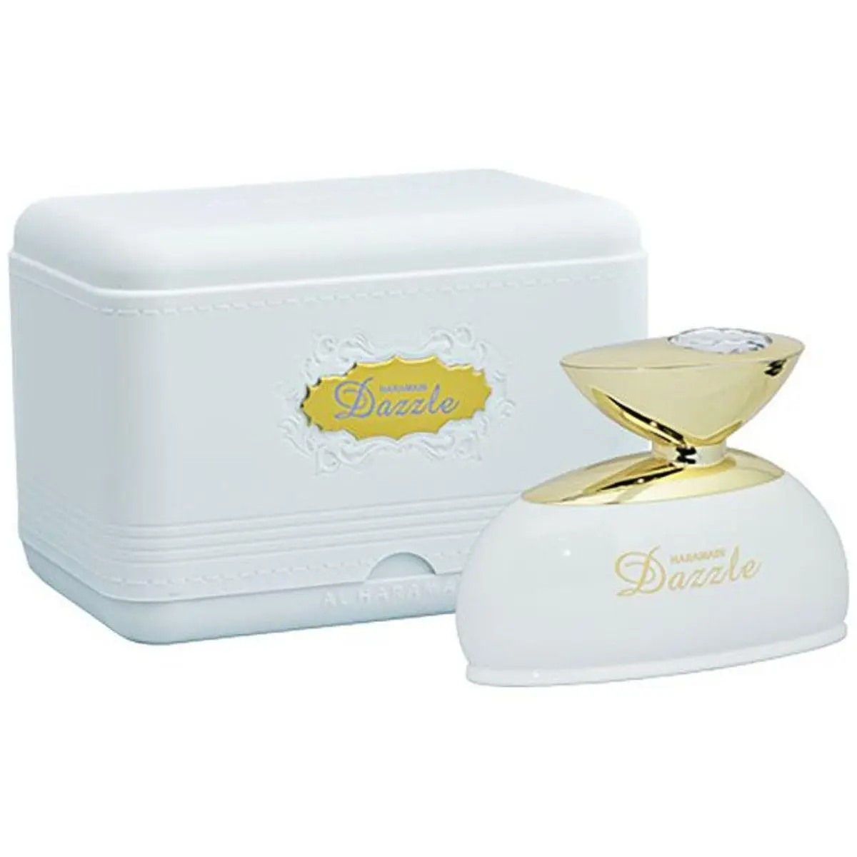 AL HARAMAIN Dazzle Women's Full-Size Eau de Parfum (EDP) - 3.4oz, Soft Elegant Fragrance, Lemon-Rose Fresh Florals, Bergamot Fruit Notes, Subtly Sensual Cool-Wear Scent, Newly Boxed