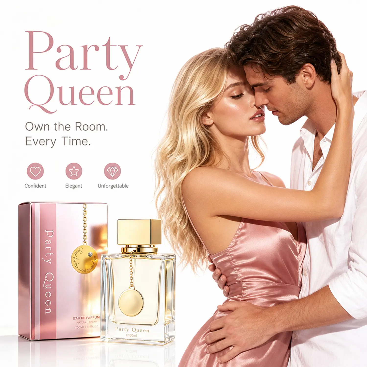 Women's Pheromone Perfume, Infused with Premium Pheromone Formula, Long Lasting Floral Scent, Specially Crafted to Leave a Captivating Impression, Perfect for Romantic Evenings, Ideal Valentine's Day Gift for Her 100ml