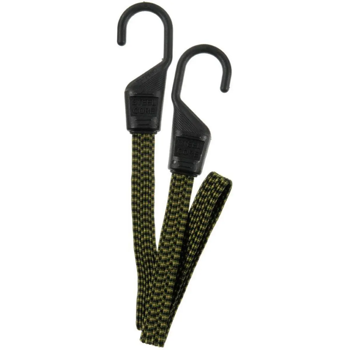 212 MAIN Camo Bungee Cords - 24 in, Vinyl Coated, Anti-Rust Coat, Heat Treated Wire Hook Ends, Pack of 10