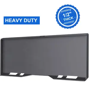VEVOR Skid Steer Mount Plate Thick Skid Steer Attachment Plate Steel Quick Attachment Loader Plate with 3 Additional Welding Rods Easy to Weld or Bolt to Different Accessories (1/2\")