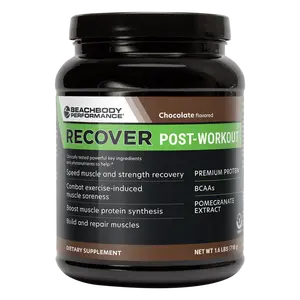 Bodi - Recover Post-Workout Protein Powder - Chocolate - Supplement for Muscle Recovery with 20g Protein, BCAAs, Pomegranate Extract - Fast Recovery