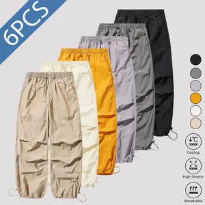 Trendy Y2K Style Parachute Pants |   Men's Casual Loose Cargo Trousers |   2026 Street Style Must-Have