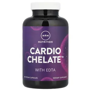 MRM Cardio Chelate with EDTA 180 Vegetarian Capsules Gluten-Free, GMP Quality