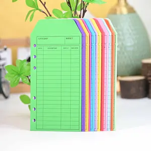 12pcs Colorful Cash Envelope Clips Set, Budget Envelopes with Color Coding Dividers, Label Index - Financial Organizer, Planning Book, Receipt Tracker