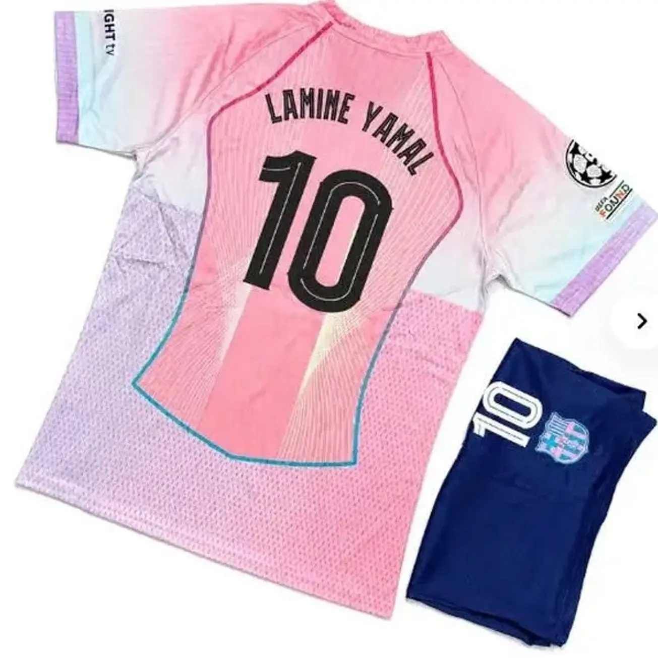 Personalized Football Uniform Set – Breathable Jersey and Shorts with Custom Printing YI