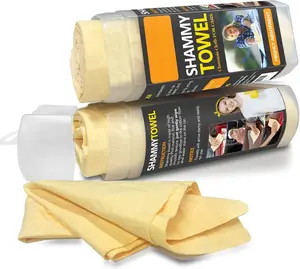 Shammy Cloth for  Drying 2pk (26x17)-Super Absorbent Chamois Towel for - Shammy Towel for , Bathroom,Pets, Dust Remove, No Spots/Streak/Scratch