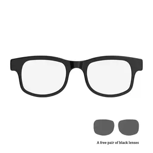 New Frame Blue Light Blocking Smart Glasses, Bluetooth-compatible Calling, Music Control, UV Protection Lenses, Ai Voice Assistant, Remote Photography