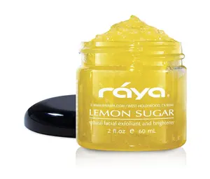 RAYA Lemon Sugar Facial Scrub (157) | Organic and Natural Exfoliating Scrub for Dry Skin | Brightens and Smooths Complexion