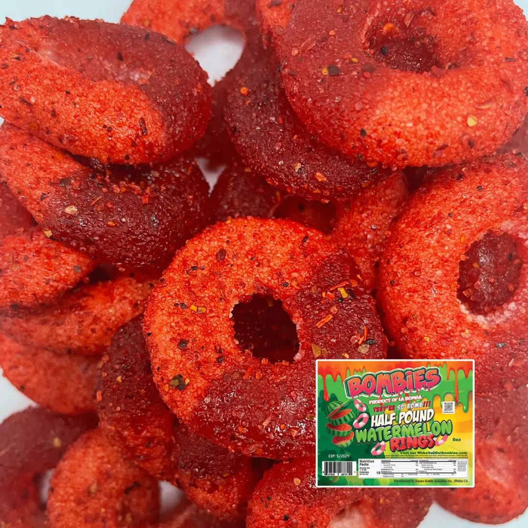 GotBombies Watermelon Chamoy Gummy Rings GotBombies Watermelon Chamoy Gummy Rings