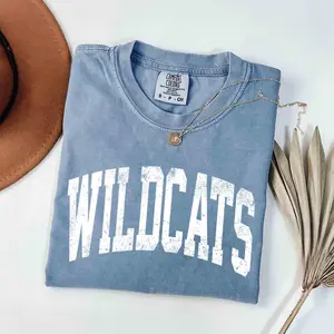 Comfort Colors Wildcats Shirt, Vintage Wildcats Mascot Shirt, Wildcats Team Shirt, Wildcats School Spirit Shirt, Retro Wildcats T-shirts